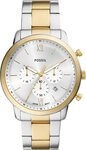 Fossil Chronograph Neutra FS6112, Quarzuhr, Armbanduhr, Herrenuhr, Edelstahlarmband,