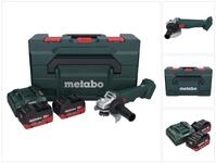 metabo Akku-Winkelschleifer W 18 L 9-125 Akku Winkelschleifer 18 V 125 mm + 2x...