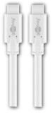 Goobay USB-C Kabel, Stecker auf Stecker, wei&szlig;, 1m USB-Kabel