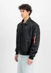Bomberjacke ALPHA INDUSTRIES "Coach Logo Jacket", Herren, Gr. S, schwarz,