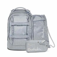Satch Schulrucksack Satch Pack Set Schulrucksack Washed Blue 30l hellblau Rucksack