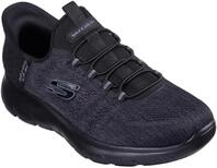 Slip-On Sneaker SKECHERS "SUMMITS-KEY PACE", Herren, Gr. 39, schwarz (schwarz uni),