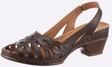 Sandale GEMINI, Damen, Gr. 36, braun (schoko), Glattleder, Schuhe Sandale