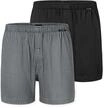 Weiter Boxer SCHIESSER "Boxershorts Multipacks", Herren, Gr. 4, grau (909, sortiert