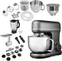 Medion&reg; K&uuml;chenmaschine MD 18442 8 Geschwindigkeitsstufen, titan, 1200 W, 5 l