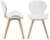 en.casa Esszimmerstuhl (2 St), &raquo;&Auml;lmhult&laquo; 2er Set Stuhl 78x47x52 cm Kunstleder