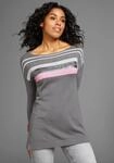 Strickpullover LAURA SCOTT, Damen, Gr. 34, grau, Feinstrick, Obermaterial: 70%