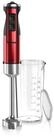 Arendo Stabmixer Edelstahl P&uuml;rierstab in Rot mit Messbecher, Handmixer,...