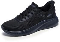Slip-On Sneaker SKECHERS "BOBS SQUAD CHAOS-SOLID STEP", Herren, Gr. 43, schwarz
