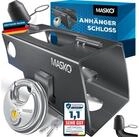 MASKO Anh&auml;ngerschloss (Inkl. Rundb&uuml;gelschloss & Schl&uuml;ssel & Schutzkappe),