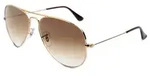 Ray-Ban Sonnenbrille Ray-Ban Aviator Large Metal RB3025 001/51 Arista Clear...