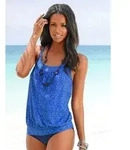 Venice Beach Tankini in Oversize-Form blau 36