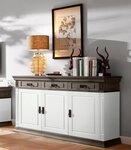 OTTO home Sideboard Vinales, kommode 3 Schubl&auml;den, 3 T&uuml;ren, 2 Einlegeb&ouml;den...