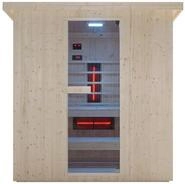 Sanotechnik Sauna &raquo;LAHTI&laquo; Au&szlig;ensauna mit Infrarotkabine, BxTxH: 198 x 181,5 x