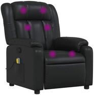 vidaXL Sessel Massagesessel Schwarz Kunstleder (1-St)