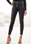 Buffalo High-waist-Jeans in schmaler R&ouml;hrenform mit bequemen Stretch modische