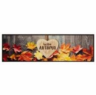vidaXL Teppich, K&uuml;chenteppich Waschbar Herbst 45x150 cm Samt