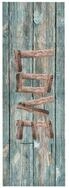 vidaXL Teppich, K&uuml;chenteppich Waschbar Love 60x300 cm