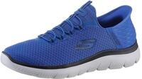 Slip-On Sneaker SKECHERS "SUMMITS-HIGH RANGE", Herren, Gr. 41, blau (royalblau),