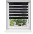 Doppelrollo Premium Klemmfix Doppelrollo / Duo Rollo, 80 x 120 cm, schwarz, Victoria