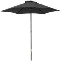 Outsunny Sonnenschirm sechseckig, windfest, stabil, LxB: 196x196 cm,...