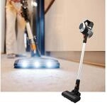 Nedis Hand-und Stielstaubsauger Akku-Staubsauger 10kPa LED, 2-in-1...