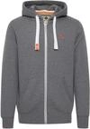 Kapuzensweatjacke SOLID "Kapuzensweatjacke SDBennZip", Herren, Gr. S, grau (grau