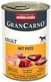 Animonda GranCarno Adult mit Pute 400 g - 6 St&uuml;ck, Nassfutter f&uuml;r: Hund