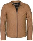 Lederjacke MAZE "Lederjacke Jack", Herren, Gr. S, braun (cognac), Obermaterial: 100%