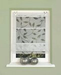HOME WOHNIDEEN Magnetrollo 91515 Magnetrollo RANA Ausbrenner Bambus, Ranken-Motiv,