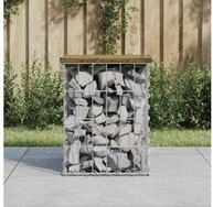 vidaXL Gartenbank vidaXL Gartenbank aus Gabionen 33x31x42 cm Kiefernholz...
