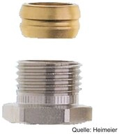 IMI Heimeier Heizk&ouml;rper HEIMEIER Klemmverschraubung f&uuml;r Cu- u. Stahlrohr 15mm...