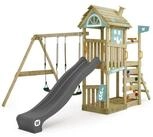 Wickey Spielturm FarmFlyer mit Rutsche, Anbaumodulen & Spielhaus in Bauernhof-Optik,