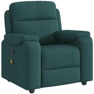vidaXL Sessel Massagesessel Dunkelgr&uuml;n Stoff (1-St)