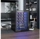 HOMCOM Weink&uuml;hlschrank Getr&auml;nkek&uuml;hlschrank mit Glast&uuml;r, f&uuml;r 20 Standardflaschen