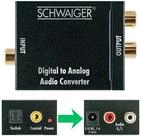 Schwaiger DAC Audio Konverter Adapter Box Ger&auml;t Wandler Audio-Adapter zu...