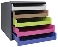 M&M Schubladenbox M&M Schubladenbox hellgrau, karamell, hellgr&uuml;n, pink, blau