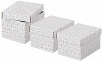 ESSELTE Aufbewahrungsbox 3 Home Aufbewahrungsboxen 6,5 l wei&szlig; 20,0 x 25,5 x...