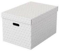 ESSELTE Versandkarton 3 Esselte Home Aufbewahrungsboxen 50L - wei&szlig; -
