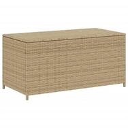 vidaXL Gartenbox, Gartentruhe Beige 190L Poly Rattan