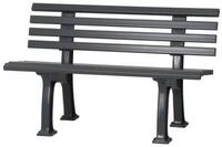 PROREGAL&reg; Gartenbank ANTIGUA aus Kunststoff Parkbank Sitzbank Garten Balkon...