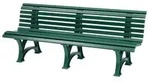 PROREGAL&reg; Gartenbank JAMAIKA aus Kunststoff Parkbank Sitzbank Garten Balkon...