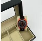 Swatch Chronograph Swatch Omega Moonswatch Mission on Earth Lava SO33O100...