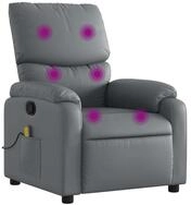 vidaXL Sessel Massagesessel Grau Kunstleder (1-St)