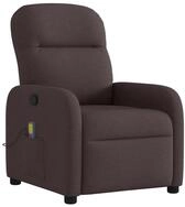 vidaXL Sessel Massagesessel Dunkelbraun Stoff (1-St)