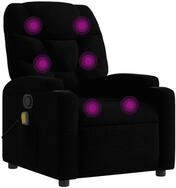 vidaXL Massagesessel, Relaxsessel Schwarz Stoff