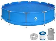 Avenli Framepool Frame Pool Set 427 x 84 cm, Aufstellpool (Stahlrahmenpool