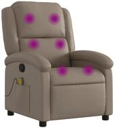 vidaXL Sessel Massagesessel Cappuccino-Braun Kunstleder (1-St)