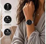 XCOAST SIONA2 ultraflache Damen Smartwatch (4,2 cm/1,3 Zoll), 1-tlg., Edelstahl,