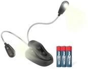 ANSMANN AG LED Dekolicht Klemmleuchte Twinflex - Flexible Leselampe dimmbar,